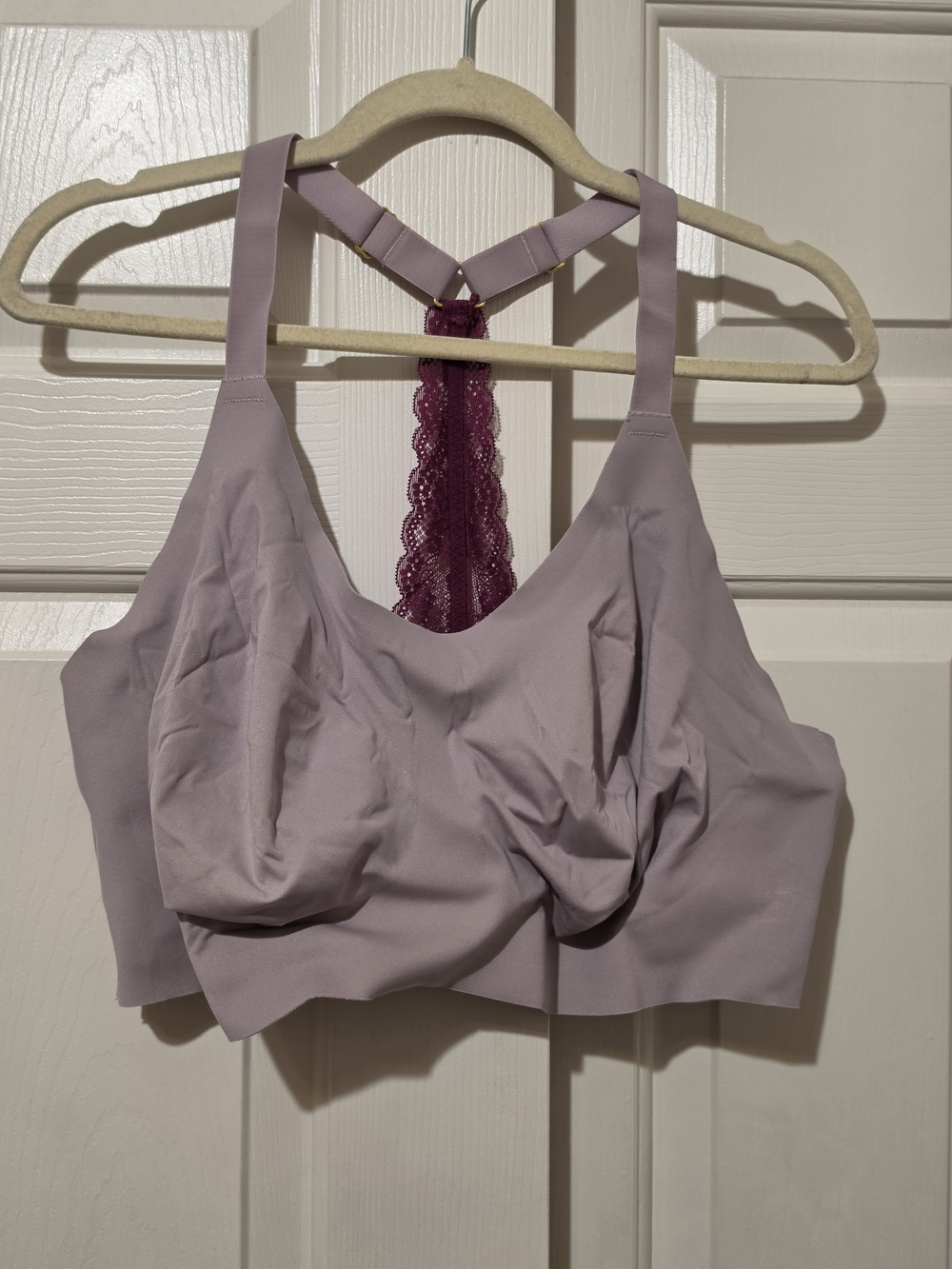 Knix Knixy Lace Racerback Bralette Lilac Purple Size 4XL